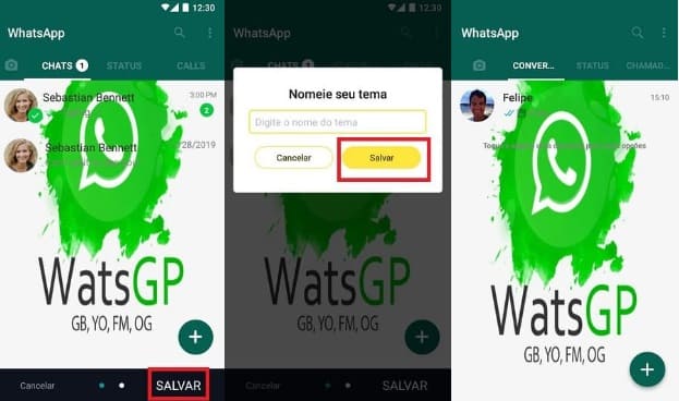 Como Colocar Imagem na Tela Inicial do WhatsApp GB pelas configurações do GB parte 2