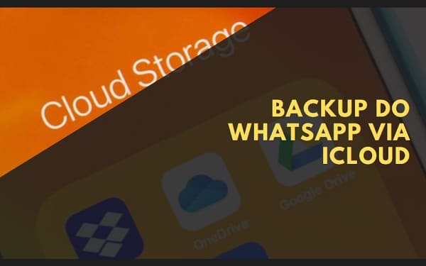 backup do whatsapp via iCloud