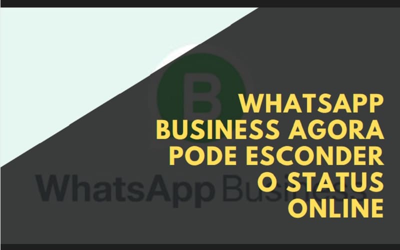 whatsapp business pode esconder status online