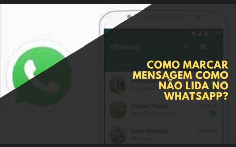 Como marcar mensagem como não lida no WhatsApp